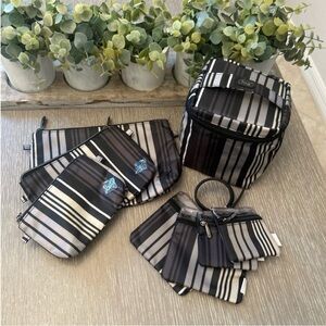 Lug Twinkle 8 piece vacation set black gray and white